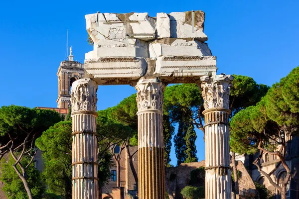 Roma Forumu Nun Bir Parçası Olan Sezar Forumu Foro Cesare — Stok fotoğraf
