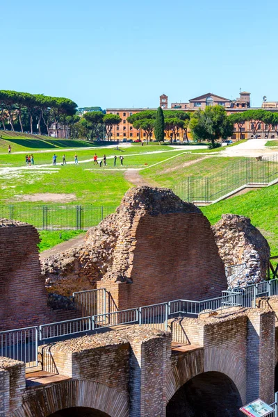 Rome Italië Oktober 2020 Zicht Resten Van Het Circus Maximus — Stockfoto