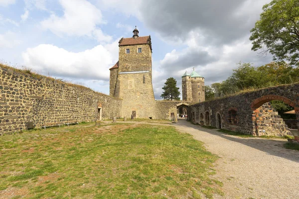 Stolpen Germany September 2020 12Th Century Medieval Stolpen Castle 考塞尔伯爵夫人被监禁了近50年的地方 — 图库照片