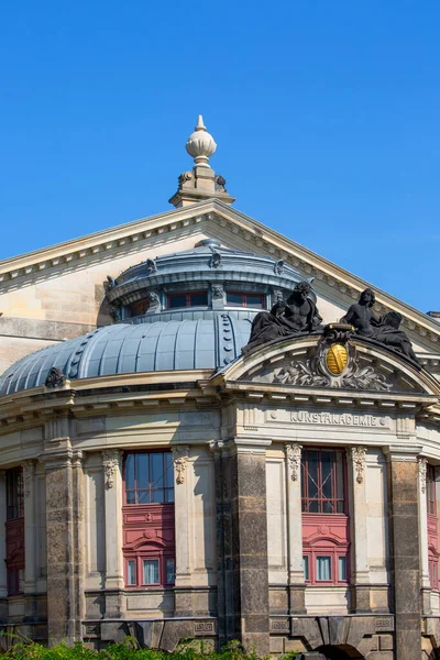 Dresden Tyskland September 2020 Fasaden Dresden Academy Fine Arts Ligger — Stockfoto