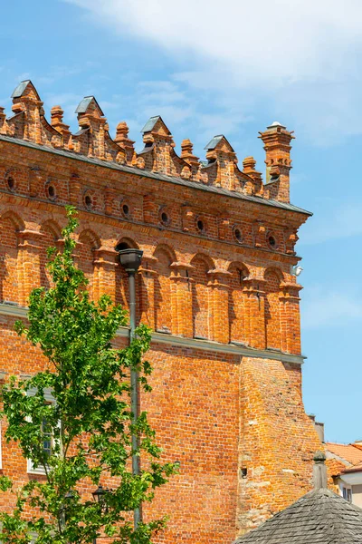 Podkroví Sandomierzovy Radnice Století Tržním Náměstí Sandomierz Polsko Sandomierz Známý — Stock fotografie