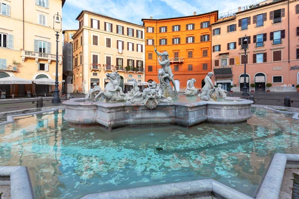 Rom Italien Oktober 2020 1500 Talets Fontän Neptunus Fontana Del — Stockfoto