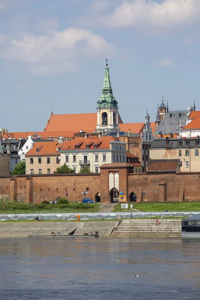 Torun Πολωνία Ιουνίου 2020 Θέα Από Τον Ποταμό Βιστούλα Από — Φωτογραφία Αρχείου