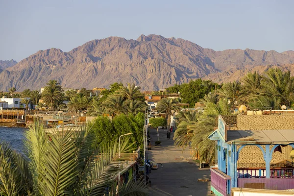 Dahab Ägypten Rotes Meer September 2021 Luftaufnahme Einer Exotischen Kleinstadt — Stockfoto