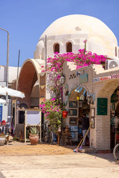 Dahab Ägypten September 2021 Hauptpromenade Mit Geschäften Und Restaurants Alltag — Stockfoto