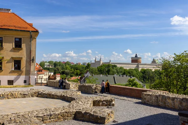 Lublin Poland May 2022 Remains Medieval Michael Archangel Church Old — Stock Photo, Image