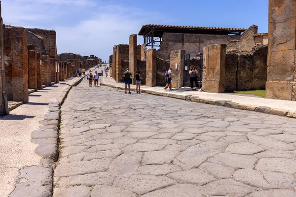 Pompeji Neapel Italien Juni 2021 Ruinerna Gammal Stad Som Förstördes — Stockfoto