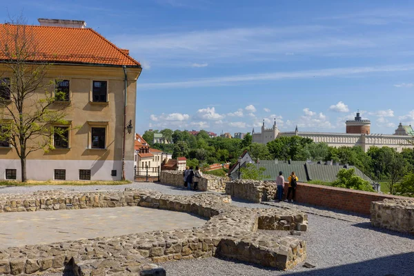Lublin Polonya Mayıs 2022 Eski Kilise Meydanı Ndaki Ortaçağ Aziz — Stok fotoğraf