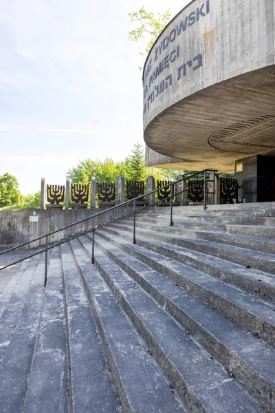 Lublin Polonia Mayo 2022 Nuevo Cementerio Judío Edificio Moderno Sinagoga —  Fotos de Stock