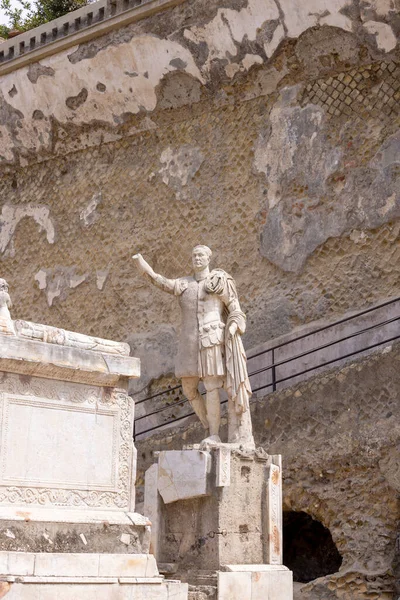 Herculaneum Kampania Włochy Czerwca 2021 Ruiny Starożytnego Miasta Zniszczone Przez — Zdjęcie stockowe