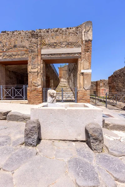 Pompeii Naples Italy June 2021 Ruins Ancient City Destroyed Eruption — стоковое фото