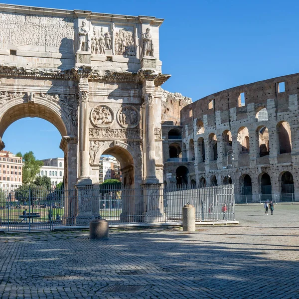 Rome Italy October 2020 Colosseum 1St Century Antique Oval Amphitheatre — Stok fotoğraf