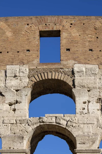 Colosseum 1St Century Antique Oval Amphitheatre Centre — Stok fotoğraf