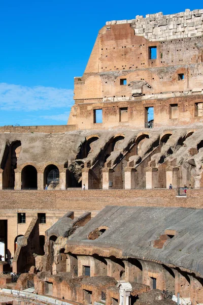 Roma Talya Ekim 2020 Kolezyum Yüzyıl Antikası Oval Amfitiyatro Şehrin — Stok fotoğraf