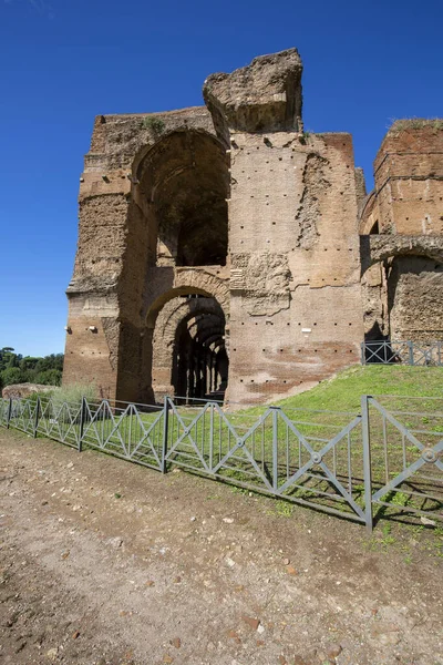 パラチンヒル いくつかの重要な古代の建物の遺跡のビュー パラチンヒルは ローマの7つの丘の中心部であり 市内で最も古代の一部の一つです ローマ イタリア — ストック写真