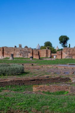 Palatine Hill, birkaç önemli antik binanın kalıntılarının manzarası. Palatine Tepesi, Roma 'nın yedi tepesinin en merkezidir ve Roma, İtalya' nın en eski bölgelerinden biridir.