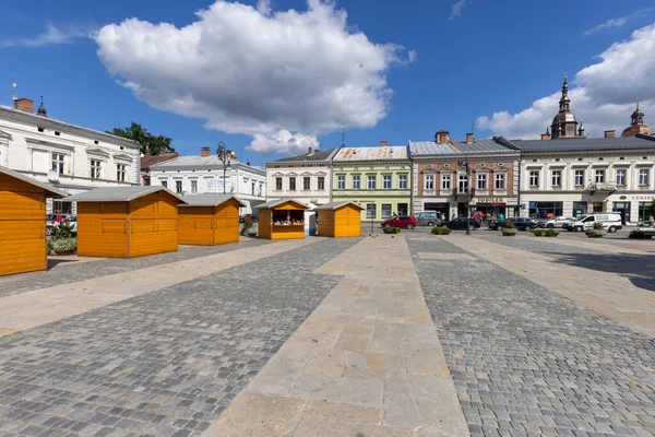 Nowy Sacz Poland August 2022 View Market Square Sunny Day — Stock Photo, Image