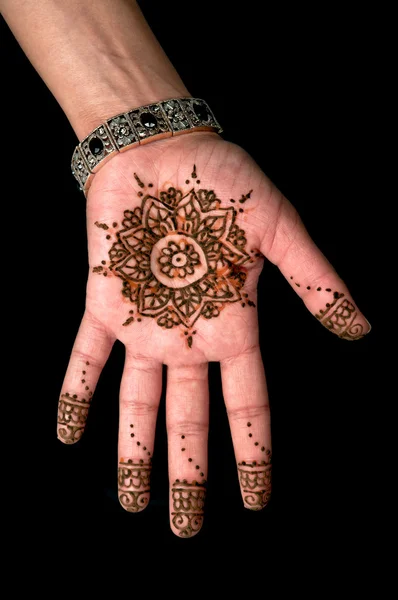 Henna - mehendi tetování - Bodyart — Stock fotografie