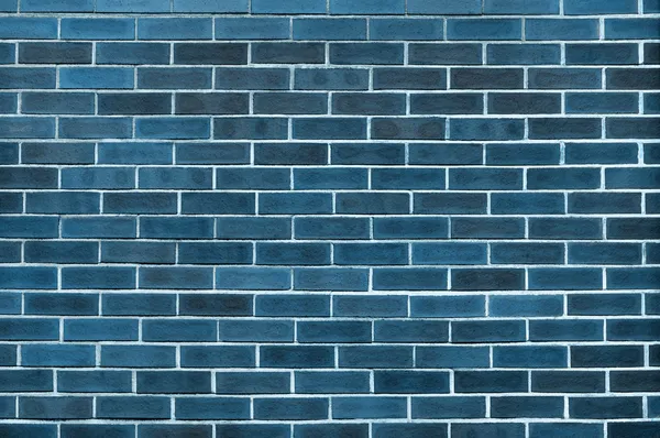 Blue Brick wall background and texture