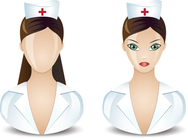 Krankenschwester-Ikone — Stockvektor