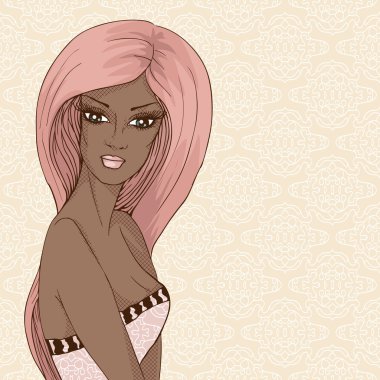 afroamerican güzel kız