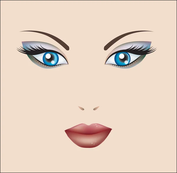 Make-up — Stockvector