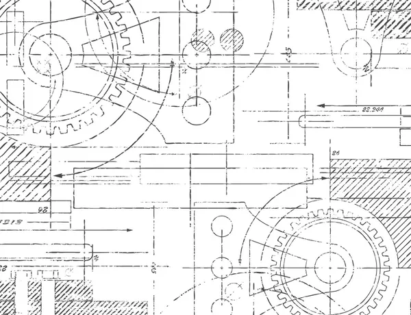 Technische Zeichnung — Stockvektor