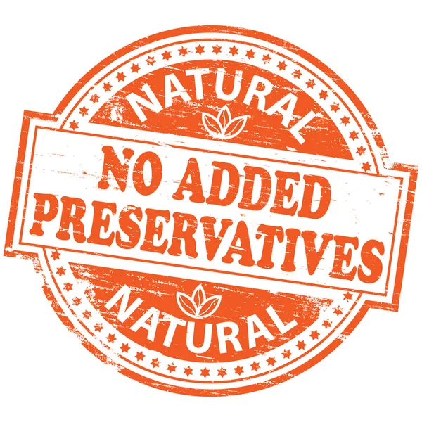 No Added Preservatives Stamp — Stock Vector
