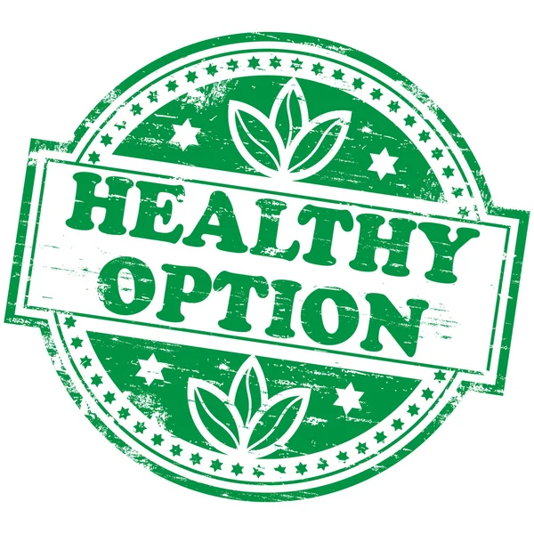 Healthy Option Stamp — Stock Vector