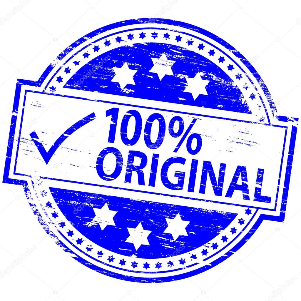 100 Percent Original Rubber Stamp