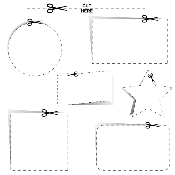 Salidas cortadas — Archivo Imágenes Vectoriales