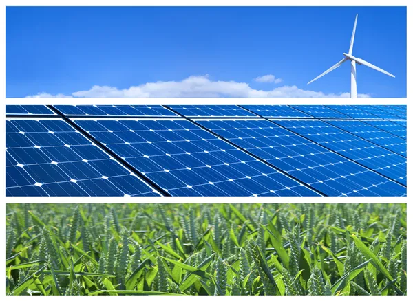 Renewable Energy Banners — Stock Photo, Image