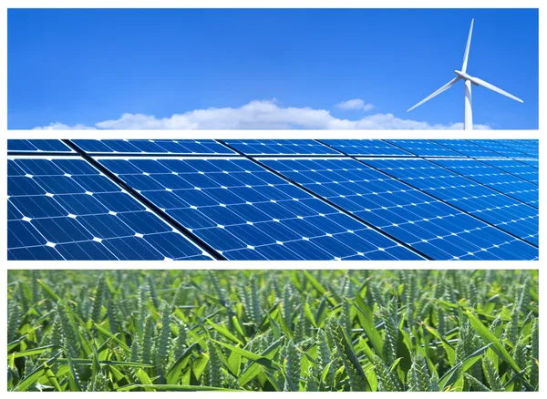 Renewable Energy Banners — Stock Photo, Image