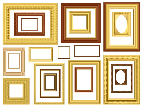 Decorative Vector Picture Frames — Stock Vector