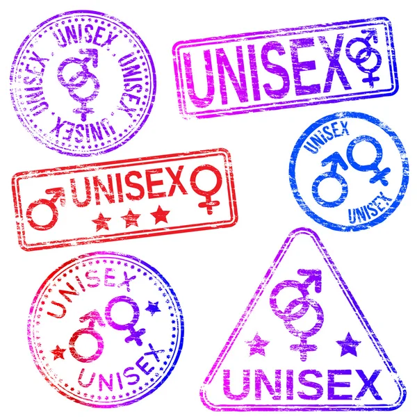 Unisex Stamps — Stock Vector