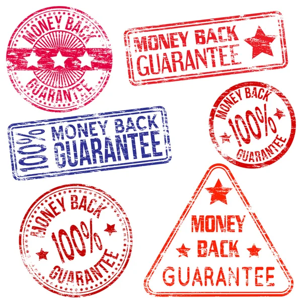 Money Back Stamps — Stock Vector