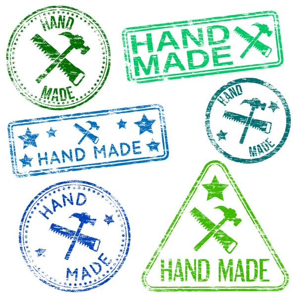 Hand Made Stamps — Stock Vector