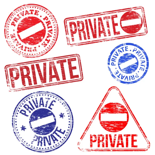 Private Stamps — Stock Vector