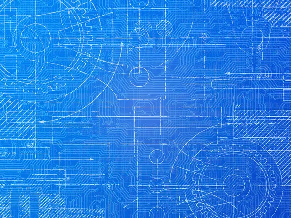 Technical Blueprint — Stock Photo, Image