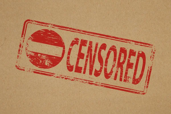 Censored — Stock Photo, Image