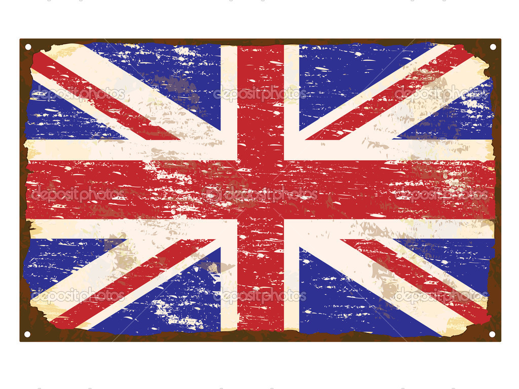 UK Flag Enamel Sign