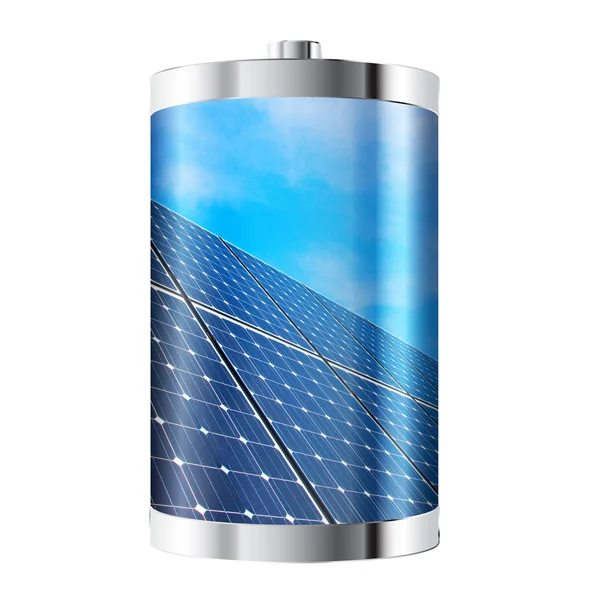 Solar Panel Battery — Stock Photo, Image