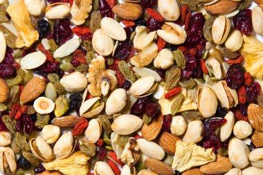 meyve ve fındık arka plan