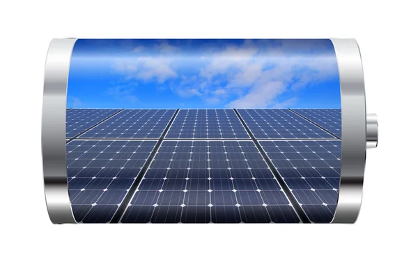 Batterie für Solarzellen — Stockfoto