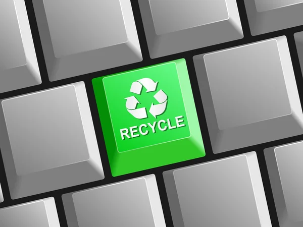 Recycle Button — Stock Vector