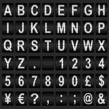 mekanik ekran yazı tipi