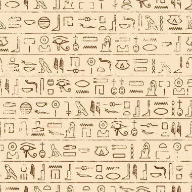 Egyptian Hieroglyphics Background clipart