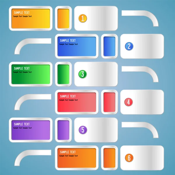 Bannières infographiques — Image vectorielle