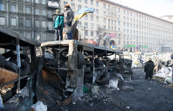 Barricadas en Kiev —  Fotos de Stock