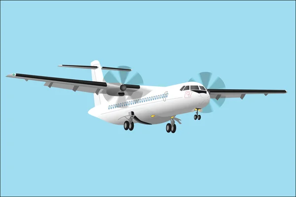 Regionalflugzeug — Stockvektor